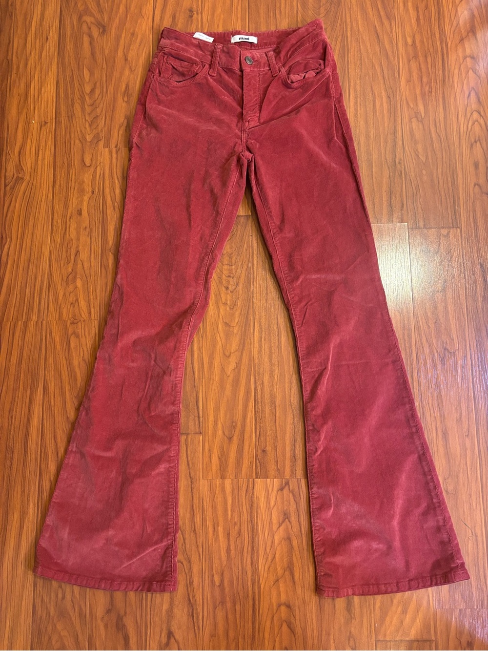 Mavi Sydney Corduroy Bootcut Pants Pinkish Red Womens 27